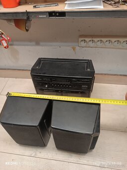 Retro rádio sanyo dvojče kazeťák - 5