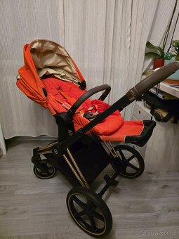 Cybex Priam Rosegold Lux Carry Cot Autumn Gold - 5