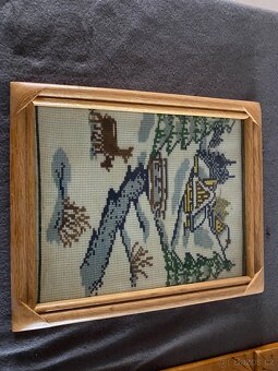 Retro dřevěné rámy s obrázky - 5