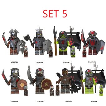 Figúrky pán prsteňov 3 (8ks) - typ lego, nové - 5
