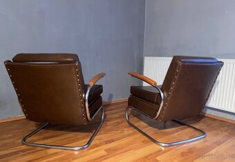 Chromové trubkové křesla Fa.Thonet - 5