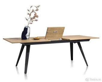 Rozkládací jídelní stůl - City 190 cm, přírodní dub – sleva - 5