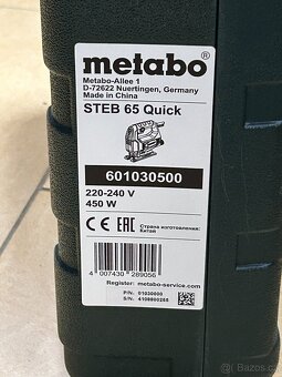 Metabo přímočerá pila STEB 65 Quick 601030500 - 5
