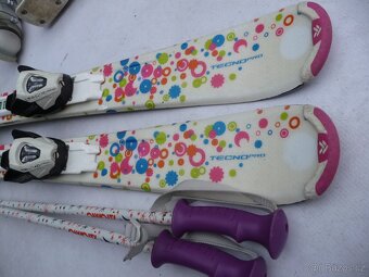 239. Detske lyže TECNO - 100 cm + boty LANGE 30 eu + hole - 5