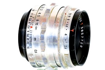 Meyer Tessar 2,8/50 RED T 1Q M42 12-lamelový TOP STAV - 5