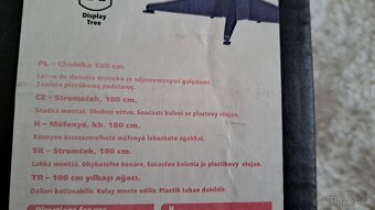 Umělý vánoční stromek - 3 díly - výška 180 cm - se stojánkem - 5