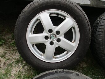 Alu kola 5x100 R15 pneu letní 195/65 R15 - 5