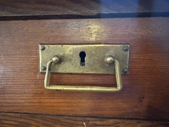 Starý dřevěný masivní stůl 144×78 cm - 5