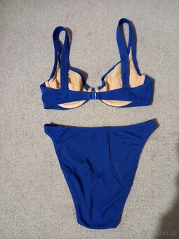 Dámské bikiny plavky 38 B modré, zelené, žluté - 5