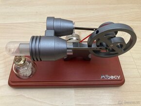 Stirlingův motor s generátorem - funkční model elektrárny - 5