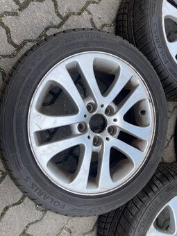 Alu disky 5x120 z vozu BMW řada 3, pneu zimní - 5