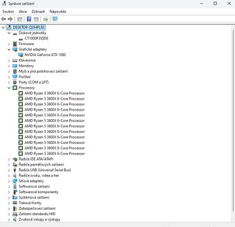 Herní PC - Ryzen 5 3600X, GTX 1080, 16 GB RAM - 5
