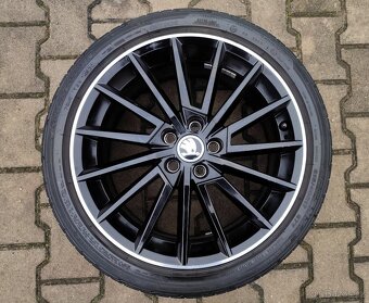 Alu kola originál Škoda Fabia III, Rapid 5x100 R17 Torino - 5