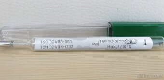 RTUŤOVÝ TEPLOMĚR LÉKAŘSKÉ RETRO EXATHERM - 5