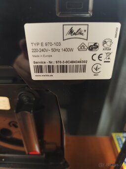Prodám automatický kávovar Melitta E970-103 - 5