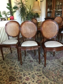 Jídelní set se stolem 1,75m + 6 židlí výplet –JS7.09 - 5