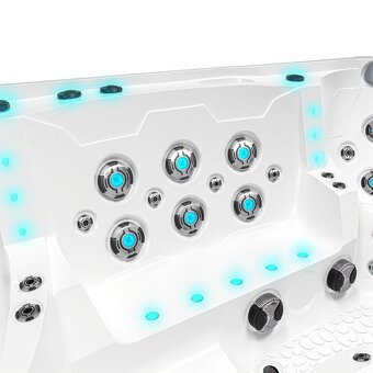 Luxusní vířivka pro 9 osob – TOP výbava, BALBOA, extra izola - 5