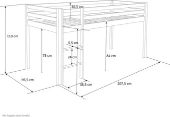 Dětská vyvýšená postel - 5