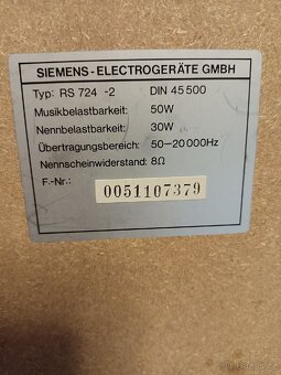 Siemens RS 724 2, reproduktory - 5