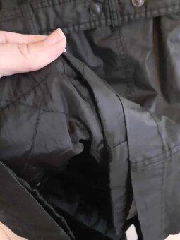 Zimní koženkový kabát/bunda zateplený, velikost XL - 5