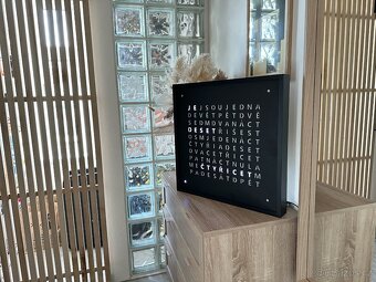 Slovní hodiny (word clock) velké - 5