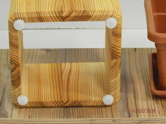 dřevěný kryt, obal,design, květináč - 5