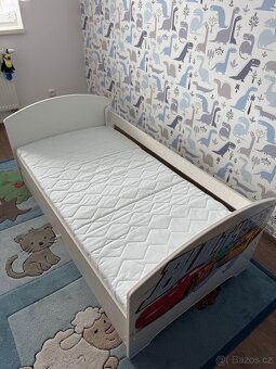 Dětská postel se šuplíkem 160x80cm AUTÍČKO - 5