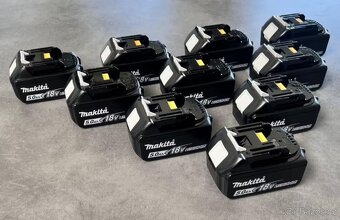10 Ks nových baterií Makita BL1850B 18V 5 Ah - 5