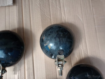 Mlhovky kovové kulaté PAL, černé, nepoužité - 5