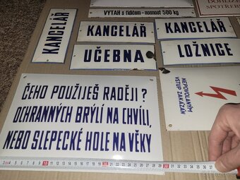 Smaltovaná cedule tabule tabulka - 5