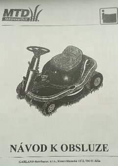 Zahradní,sekačka, traktor, rider DX 70 - 5