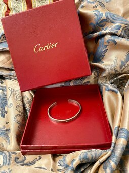 Love bracelet Cartier, vel.19,bílé zlato,diamant, CERTIFIKÁT - 5