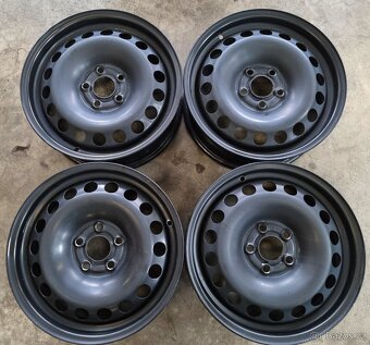 Plech. disky 15" 5X100 ET40 Škoda Fabia 4 VW polo Ibiza - 5