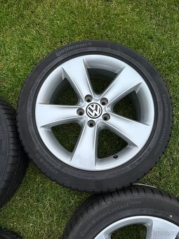 VW alu 17” + zimní Continental 205/50 R17 – pěkný stav - 5