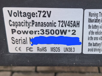 SCOOTER elektrický - DUAL MOTOR vykon 7000W - 5