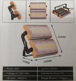 LED reflektor-směrově nastavitelný (lampa, světlo). - 5