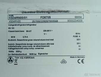 LEDNICE SIEMENS KS34RN00 - 323L - A+++ - 5
