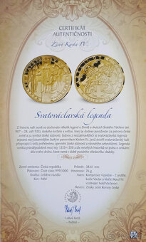 Pamětní medaile Svatováclavská legenda | pozlaceno - 5