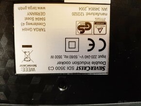 Vařič - varná deska Silvercrest SDI 3500 C3 - 5