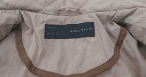 béžová prošívaná bunda Zara S - 5