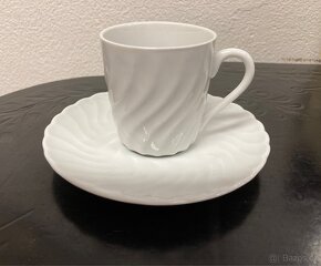 Bílý salek na espresso zn.Richard Ginori - 5