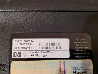 HP Pavilion DV5 - 5