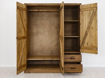 RUSTIKÁLNÍ ŠATNÍ SKŘÍŇ - 5