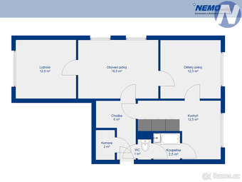 Prodej bytu 3+1, 66 m², Volary - 5