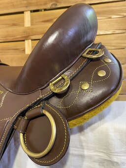 Australské sedlo s hruškou hnědé - 5