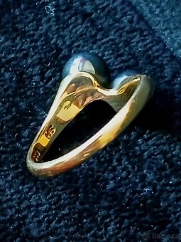 Zlatý prsten 8k starožitný - 5