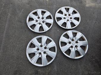 4x Plechy Honda 16x6 1/2 ET55 + poklice - 5