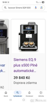 Kavovar Siemens SQ9 500 - 5