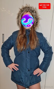 Vel 134-140 dívčí parky, kabáty - 5