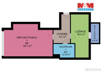 Prodej bytu 2+kk, 77 m², Pardubice, ul. Bělehradská - 5